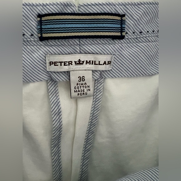 PETER MILLAR Pima Cotton Flat Front Pants - 36 - Picture 4 of 5